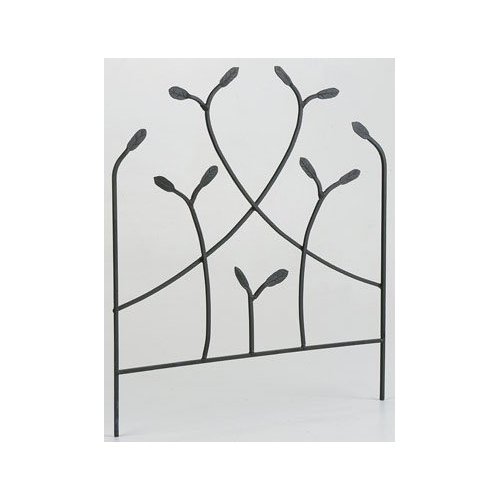 PanaceaProducts Forged Border Edge with Leaves, Black