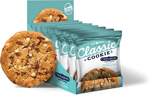 Classic Cookie Soft Baked Cinnabon® Cookies made with Cinnamon and Cream Cheese Chips, 2 Boxes, 16 Individually Wrapped Cookies