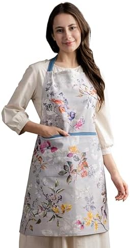 Maison d' Hermine 100% Cotton Apron for women with Pocket Kitchen...