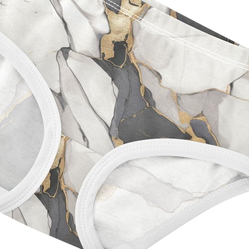 Marble Pattern Digital Girls' Underwear Soft Touch Briefs Underwear for Toddlers in Sizes 2T,3T, 4T, 5T, 6Y and 8Y4