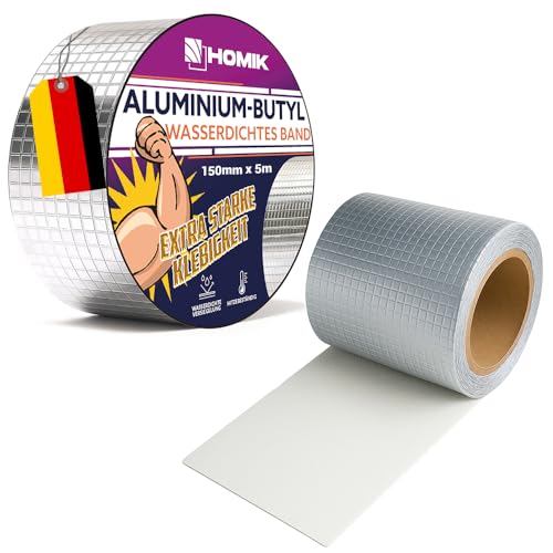 HOMIK Nastro in Butilico in Alluminio Estremamente Resistente ai Raggi