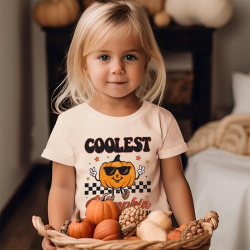 MODNTOGA Toddler Halloween Outfit Baby Boy Girl Coolest Pumpkin Graphic T-Shirt Crewneck Spooky Shirt Pullover Fall Clothes3