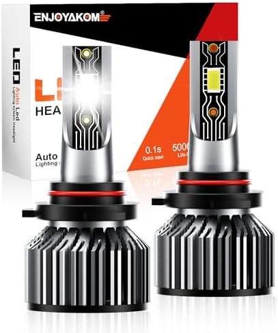 SHENKENUO 9012 HIR2 Halogen Bulbs For Toyota RAV4 2016-2018 – 3400K 5000 Lumens