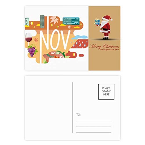 Cartes postales Novembre Mois en lot de 20 pièces pour correspondance