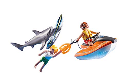 Playmobil 70489 Bateau De Secours Et Attaque De Requins 14pces - vue 3