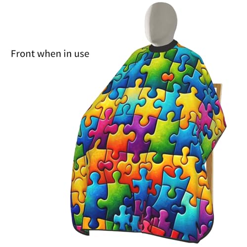 Capa de Corte de Pelo para Niños 39x47 Pulgadas con Cierre de Broche miniatura 3