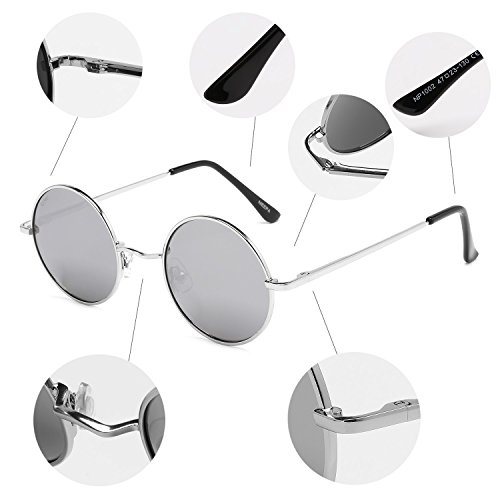 Image of Vintage Small Round Polarized Hippie Sunglasses for Men Women Circle Sun Glasses NP1002