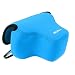 Produktbild Ultraleichte Kameratasche Kamera-Schutzhülle aus Neopren kompatibel mit Sony Cyber-Shot DSC HX400V HX400 HX350 HX300 (Blue)