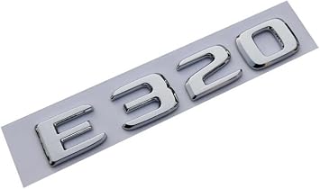 Chrome ABS Rear Trunk Letters Badge Badges Emblem Emblems Sticker Fit For Mercedes Benz E Class E320 2017+