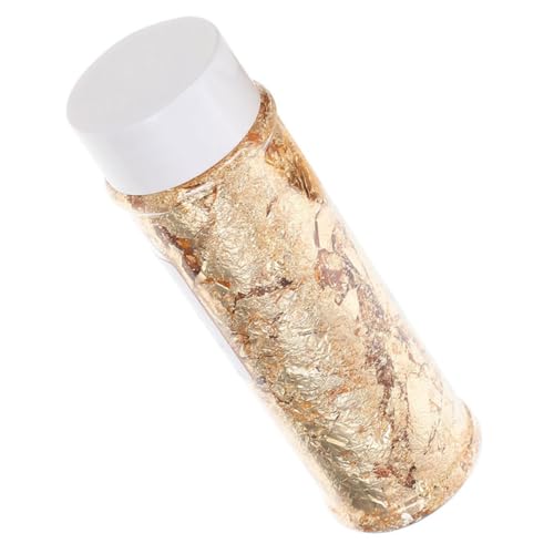 FUNOMOCYA 1 Hojuelas De Chocolate Comestibles Oro Decoración Escama Decoraciones De Cumpleaños Hojuelas De Papel De Aluminio Comestibles Hojuelas para Hornear Golden