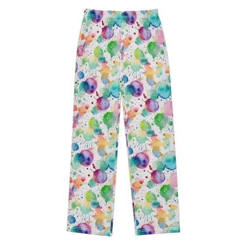 Pajama Pants Tie Dye Spots Dots PJ Bottoms Sleepwear Lounge Sleep Pant with Pockets