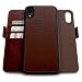 Produktbild Dreem Fibonacci 2in1 Handyhülle Flipcase für iPhone XR | Magnetisches iPhone Case | TPU Etui Lederhülle Schutzhülle, RFID Schutz, Veganes Kunstleder, Geschenkbox | Kaffeebraun