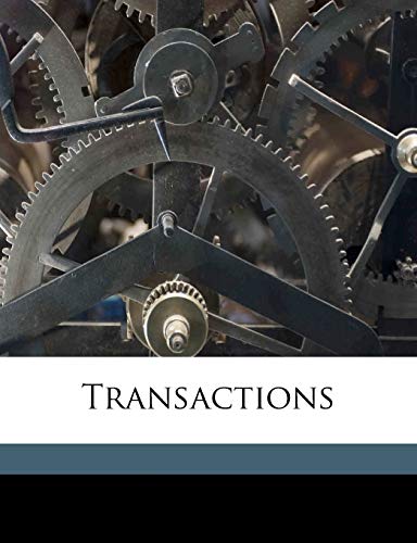 Transaction, Volume 1