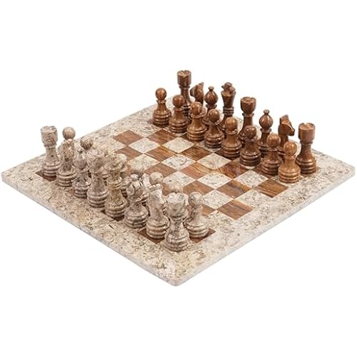 Radicaln Marble Chess Set 15" Luxury Board Game & Chess Sets for Adults