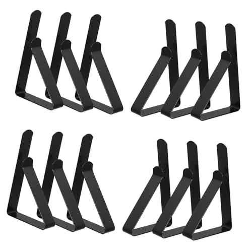 FONDOTIN 12 Uds Clips para Mantel Clips De Soporte para Mantel De Acero Inoxidable Clips para Mesa De Picnic Resistentes para Fiestas Familiares Restaurantes