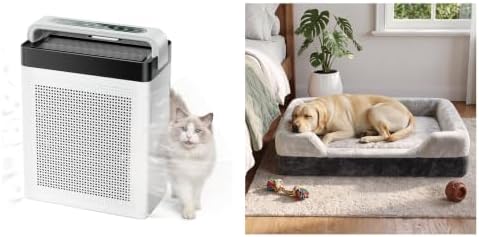 Pet Air Purifier for Home Large Room.Orthopedic Dog Bed with Cooling Particles for Medium Large Dogs image 5