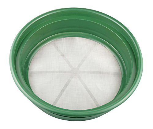 Se 13 1/4 Inch Stackable Classifier Gold Prospecting Pan - 1/70 Inch Stainless Steel Mesh Sifting Pan, Green #TOP5