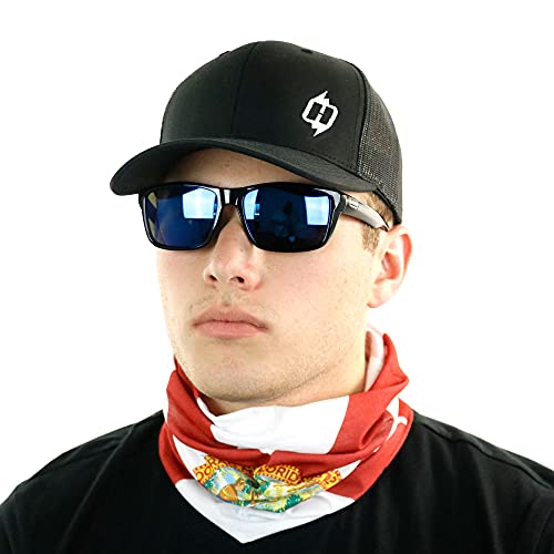 Hoo-Rag - High Performance 100% Moisture Wicking Polyester Microfiber Multi-Functional Face Mask & Neck Cover - Upf 30 - One Size Fits Most - Florida State Flag #TOP2