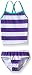 Kanu Surf Little Girls Layla Stripe Tankini Swimsuit, Purple, 5