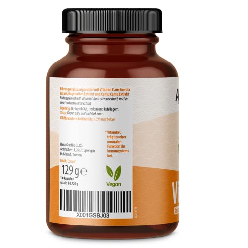 Acerola-Kapseln vom Achterhof mit Vitamin C – 180 Kapseln