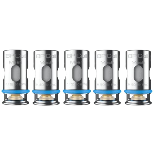 Aspire BP Mesh Coil, tête de vaporisateur, accessoire de cigarette électronique, paquet de 5, 0,15 Ohm, sans nicotine