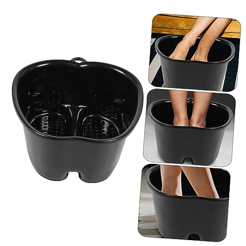 Balde para baño de pies negro de plástico duradero miniatura 4