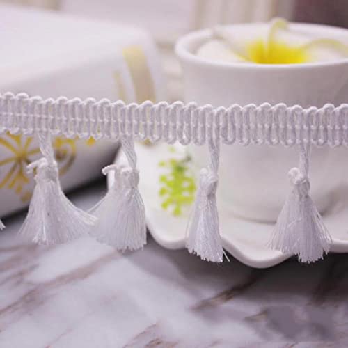 Dentelle gland coton blanc souple et résistant pour personnaliser vos vêtements et draps - 7