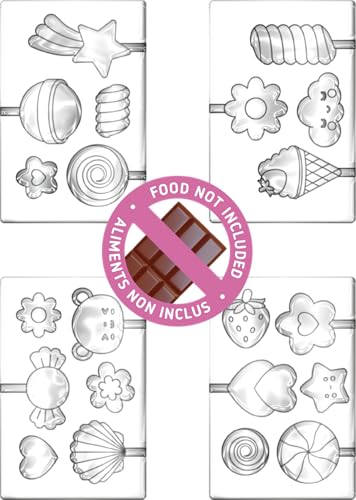 Lansay - Mini Delices Lollipops - Coffret Création 15 Sucettes Chocolat pour Enfants dès 6 Ans - Kit Patisserie sans Cuisson - Prêt à Offrir avec Emballages - Idée Activité Manuelle Anniversaire