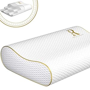Royal Therapy Memory Foam Pillow, Queen Cervical Pillow for Neck Pain, Contour Pillow, Pillow for Neck and Shoulder Pain, Neck Pain Pillow, Side Sleeper Pillow, Sleeping Support