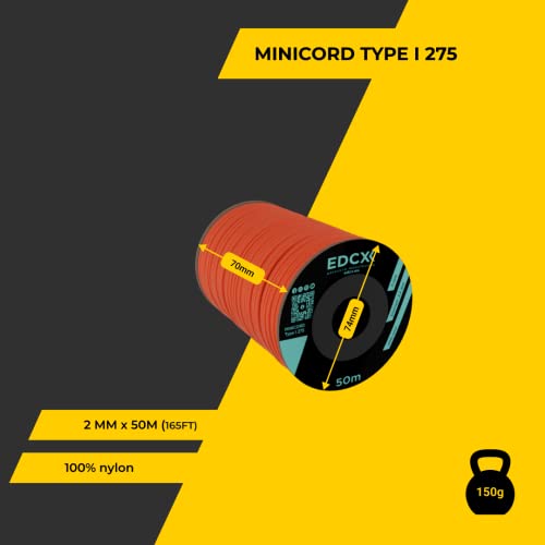 EdcX 2 mm Nylon Paracord 275 (15, 30, 50 and 100 m)- 100% Nylon rope, 3-Strand cord - Image 2
