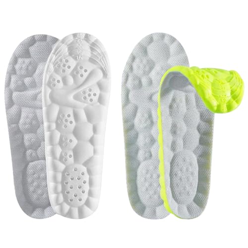 Einlegesohlen für Sportschuhe Kinder 2 Paar Zuschneidbare Sohlen Hochelastische Dicke Memory Foam Einlegesohlen Anti-Schweiß Schuhfüller Kinder Einlegesohlens Anti Schweiß für Jungen Mädchen (33-35)