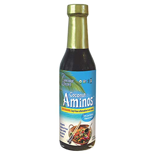 Coconut Secret Coconut Aminos Bundle - Includes (2) Coconut Aminos Soy-Free Sauce, 8 Fl Oz And (1) Coconut Aminos Teriyaki Sauce, 10 Fl Oz. Bonus: Sfp Double Sided Measuring Spoon Included #TOP1