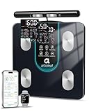 arboleaf Smart Scale for Body Weight, 8-Electrode Dual-Frequency BIA Bathroom Scale with 7-in-1 Display for BMI Body Fat Muscle Mass, Segmental Full Body Composition Analyzer, 50+ Metrics in App
