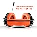 Ailihen K6 USB 2.0 Over Ear Gaming Headsets with Microphone with LED Light, 6.5 Feet - Black / Orange