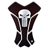 Paraserbatoio.it Protège-réservoir en résine adhésive effet 3D pour moto compatible avec SKULL punisher large v2