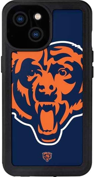 Skinit Waterproof Phone Case Compatible with iPhone 15 - Officially Licensed NFL Chicago Bears Large Logo Design