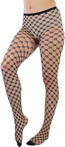 Image of ToBeInStyle Women's Large Mesh Fishnet Patterned Pantyhose Tights