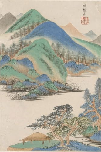 Art tableau style Yang Sheng Wang Jian affiche décoration murale toile 60x90