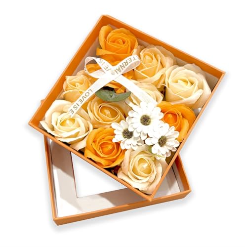 Ideal Swan IS-US-JHFH-FS Rose Bath Soap - Rose Flower Floral Scented Rose Soap Petals In Flower Box thumb #7
