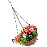 VICASKY Hängender Pflanzkorb aus Dekorativer Blumenhalter für Balkon und Garten Robuster Pflanzenkorb für Innen und Außen Vielseitiger Blumenampel für Wohnraum und Terrasse