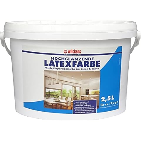 Wilckens Latexfarbe hochglänzend, 2,5 l, Weiß Cover