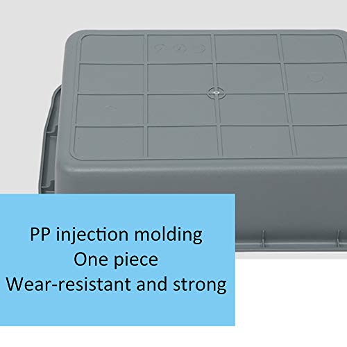 ZXD Service/Utility/Push Cart, 3 Shelves Utility cart 200 lbs Capacity, with 6 Multifunctional Buckets for Foodservice/Restaurant/Cleaning