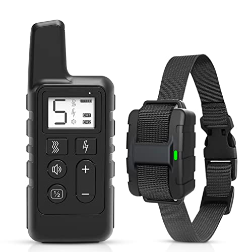 Collier de dressage pour chien, collier vibrations avec télécommande rechargeable. Collier anti aboiement chien ou collier anti fugue avec 3 modes de dressage