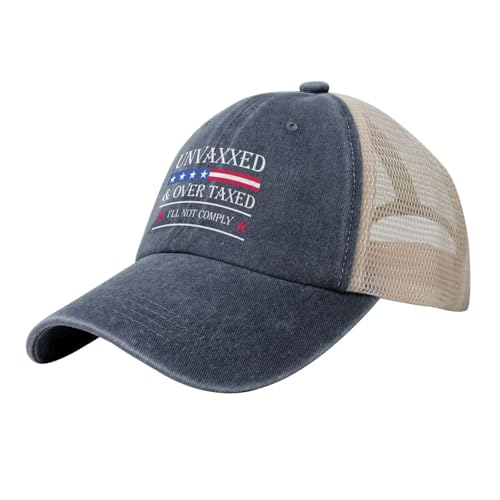 Melbrakin Casquette de Baseball Tendance pour Femme, Non vaccinée et surtaxée