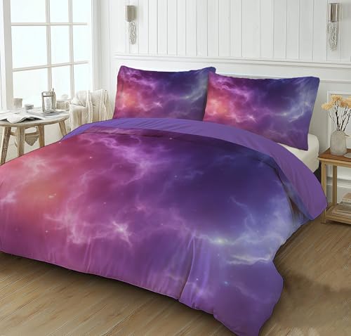 Housse de couette 200x200 microfibre douce avec fermeture éclair cachée et 2 taies 65x65 - 3