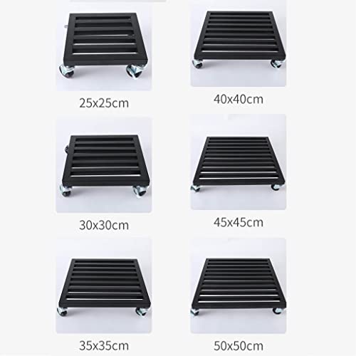 Support carré en fer robuste pour pots de fleurs d'intérieur et extérieur - 7
