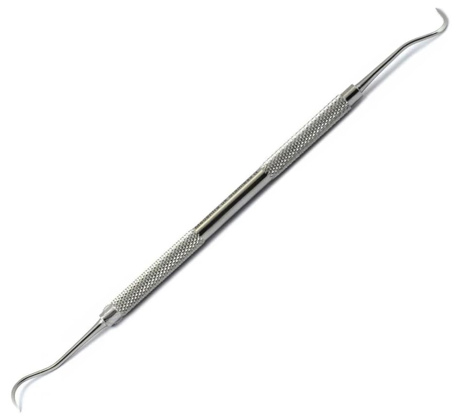 AmeriCan Goods Dental Scaler H6/H7 Double-Ended Solid Handle Premier Stainless Steel Professional Autoclavable Instrument