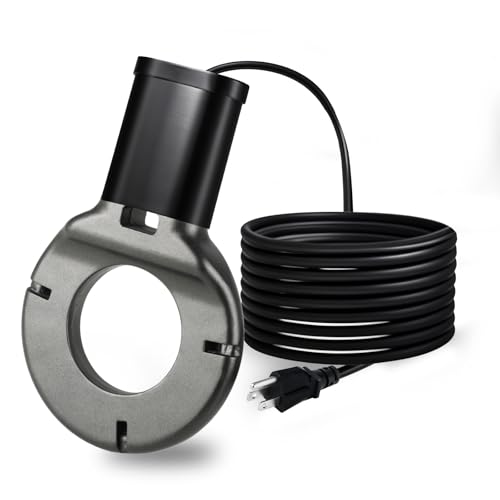 Ttnde 1000W Utility De-Icer, Submergible Bird Bath Heater De-icer, Chicken Water Heater, Stock Tank Heater for Livestock Poultry Birds, Cows, Horses, Wildlife Drinkingwith 10FT Power Cord, Black