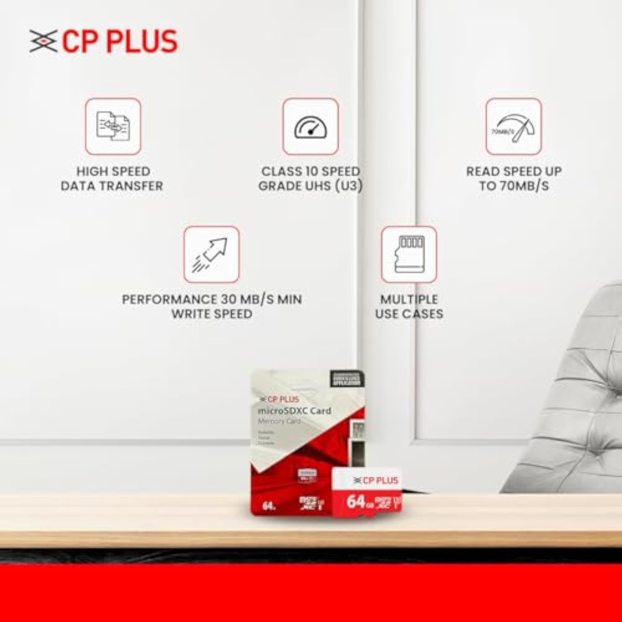 64GB Micro SDXC Memory Card, High Performance