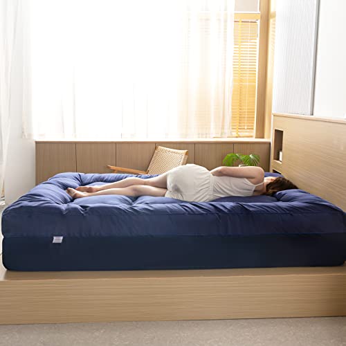 MAXYOYO Extra Thick Mattress Topper King Size, Pillow Top Bed Pad Cover with 8-21” Deep Pocket, 5 Layer Structure Ultra Soft and Medium Support